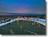 Areal View of Wantagh Marina in Winter - Photo by William McCabe