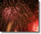 Fireworks at Fishing Pier 10, Wantagh, Long Island, Copyrighted 2008 by David Lepelstat