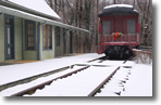 Wantagh Train Museum in Winter, Photo by Ken Thalheimer
