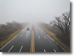 Fogged out Wantagh Parkway - Photo by Stephen Faulkner