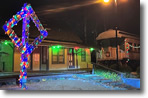 Wantagh Museum adorned with Holiday Lights - Photo by Nicole Vozzi