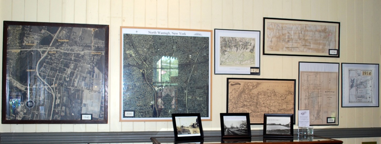 Map Display Wall in the Wantagh Museum