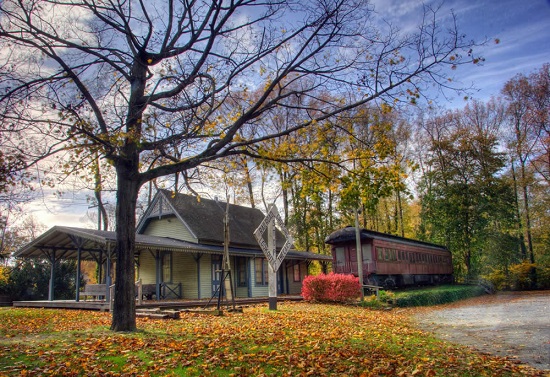 Wantagh Museum Grounds during autumn